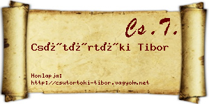 Csütörtöki Tibor névjegykártya